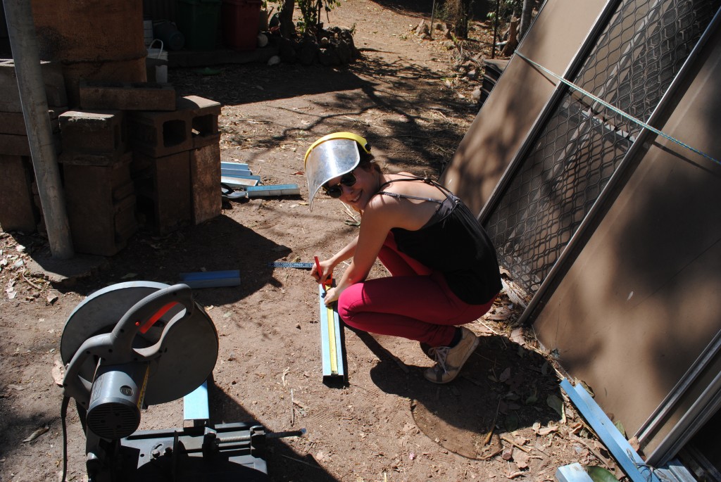 WOOFing building a bathroom