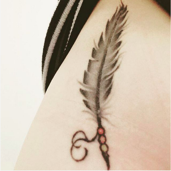 tattoo feather plumedaure