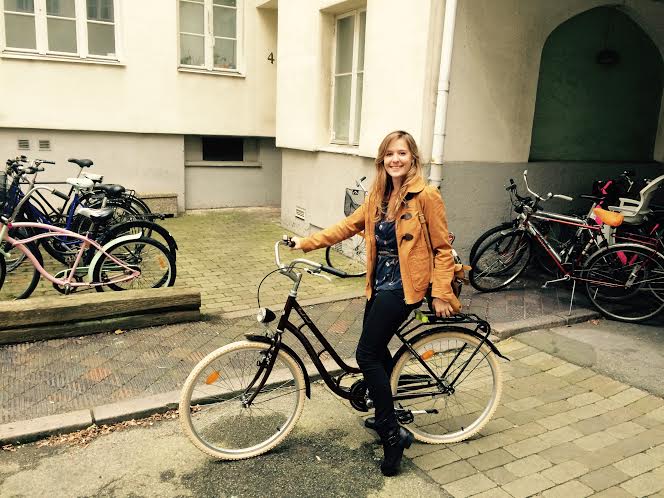 plume daure on bike swedish life