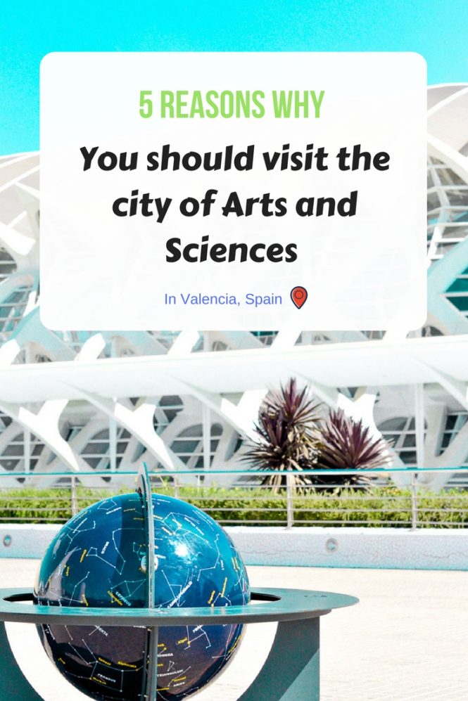 5 reasons you must visit the city of Arts and Sciences in Valencia, Spain ! A real architectural feat ! A place to stroll around, to have fun and to educate with family, perfect for photography lovers, art lovers... Read the full article!