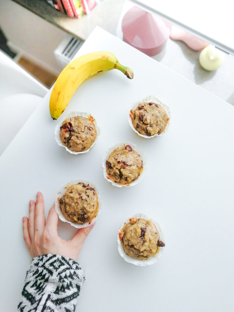 muffins banane chocolat