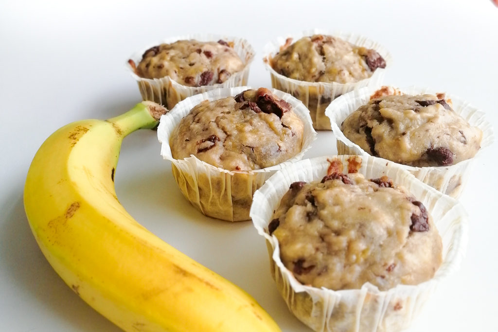 My choco banana muffins recipe : delicious and (quite) healthy !