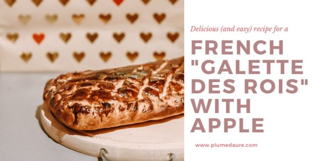 Recipe for a French galette des rois with apple