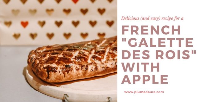 Galette des rois with a semolina cake and apples! 